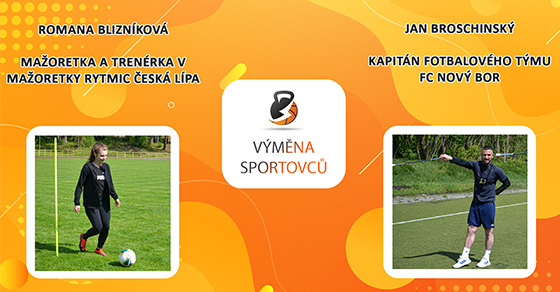 Výměna sportovců - 2. duel (Fotbal- Mažoretky)
